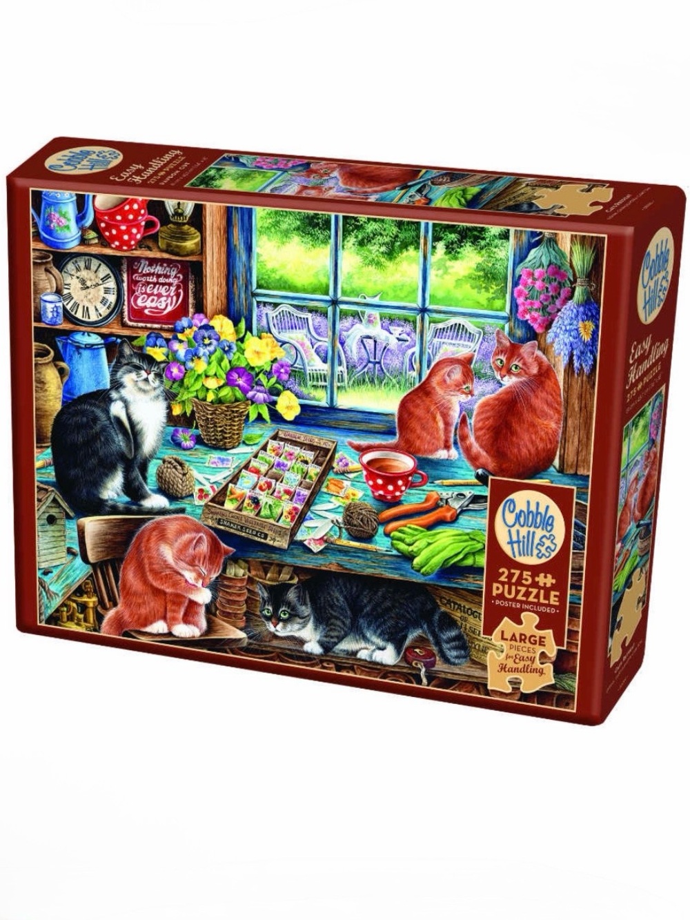 Cobble Hill Cats Retreat 275 Piece Jigsaw Puzzle Large Format Easy Handling